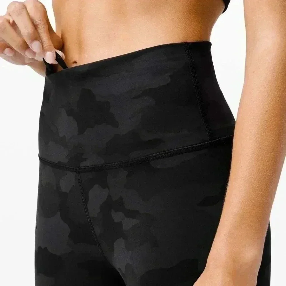 Lululemon Wunder Train High-Rise Crop 21"Heritage 365 Camo Deep Coal Multi - Picture 4 of 14